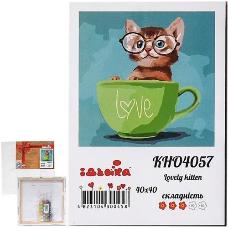 Набор для росписи по номерам "Lovely kitten", 40х40 см