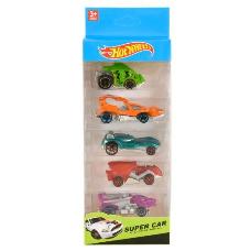 Набор нашинок "Hot Wheels", металл, 5 шт., в кор-ке