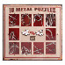 Набор головоломок 10 Metall Puzzles red Eureka 3D Puzzle 473358, 10 головоломок                      