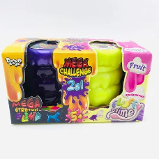 Игровая вязкая масса "Mega Stretch Slime" и "Fluffy Slime" FLS-03-01U, 2 в 1