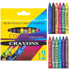 Восковые карандаши 12 цветов CRAYONS 2688A                                                          