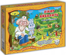 Детская настольная игра-бродилка "Доктор Айболит" 82449 от 4х лет