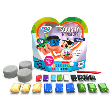 Набор для лепки с воздушным пластилином Squishy Monsters ТМ Lovin 70130